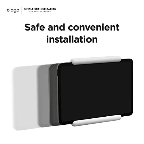 elago Home Hub Mount [White] - [iPad Wall Mount][Homekit Mount][Easy Installation][Scratch-Free][Cable Management Included] -