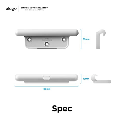 elago Home Hub Mount [White] - [iPad Wall Mount][Homekit Mount][Easy Installation][Scratch-Free][Cable Management Included] -