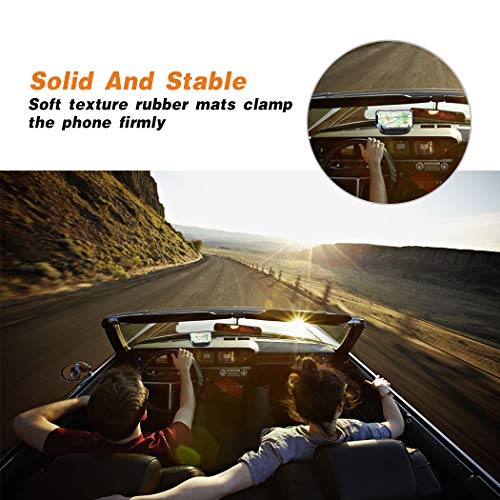 Loncaster Car Phone Holder, Car Phone Mount Silicone Car Pad Mat for Various Dashboards, Slip Free Desk Phone Stand