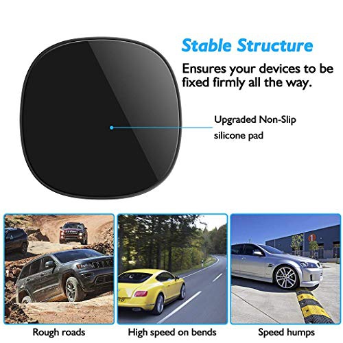 Loncaster Car Phone Holder, Car Phone Mount Silicone Car Pad Mat for Various Dashboards, Slip Free Desk Phone Stand