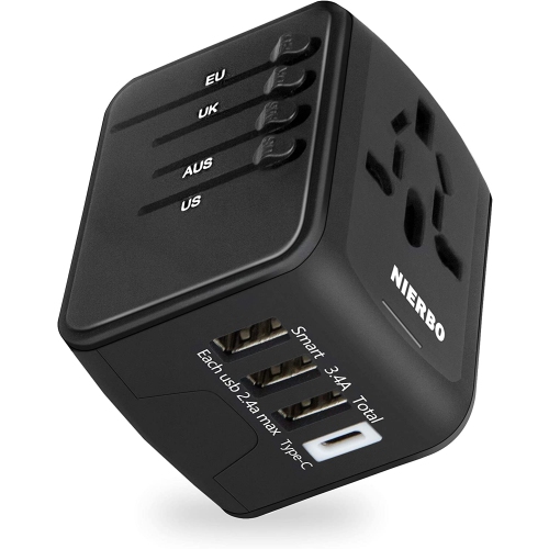 United States to Spain Travel Power Adapter to Connect North American  Electrical Plugs to Spanish Outlets for Cell Phones, Tablets, eReaders, and  More