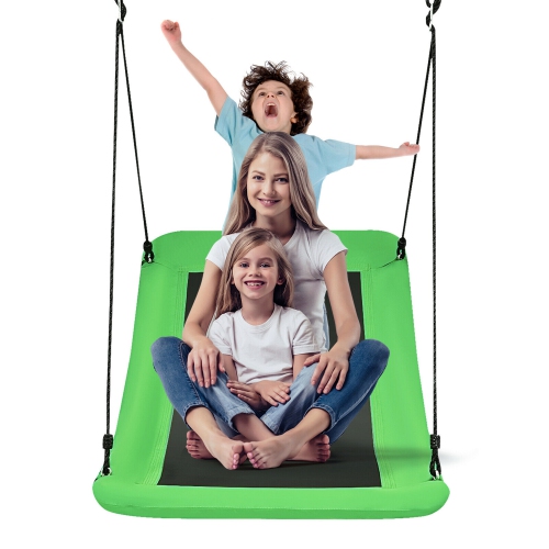 GYMAX  700Lb Giant 60" Platform Tree Swing for Kids And Adults