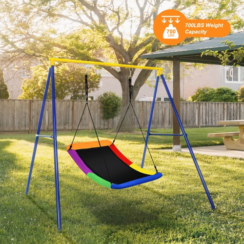 Gymax 700lb Giant 60'' Platform Tree Swing for Kids and Adults