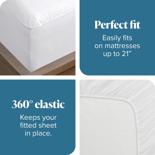 Bare Home Premium Mattress Protector - 100% Waterproof - Vinyl Free Hypoallergenic - 10 Year Warranty - Crib
