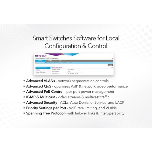 Netgear Ultra60 8-Port Multi-Gigabit PoE++ Compliant Managed Switch with SFP+ -