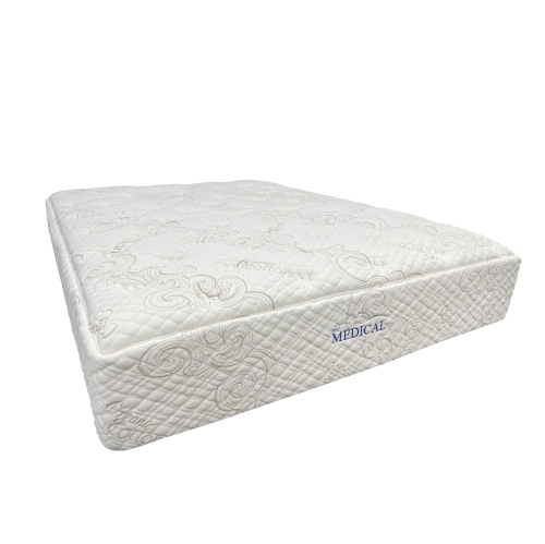 NSC Medical - Matelas lit 2 places hybride de 30,5 cm en latex et à ressorts ensachés