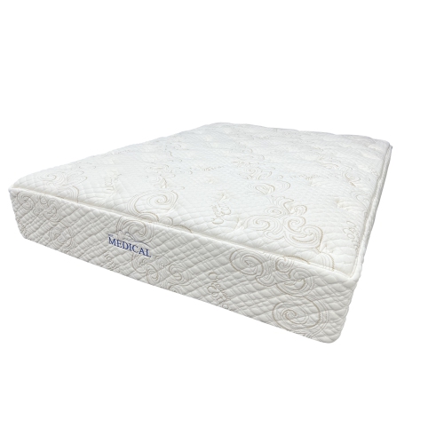 NSC Medical - Matelas lit 2 places hybride de 30,5 cm en latex et à ressorts ensachés