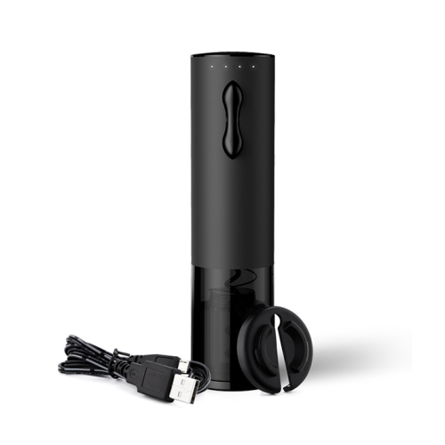 Icon Best Coal Black Rechargeable Cordless Wine Opener set