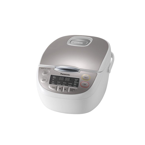 Panasonic 5 Cup (Uncooked) Microcomputer Controlled Rice Cooker, Stainless  Steel/White - STAINLESS STEEL - Bed Bath & Beyond - 18061892