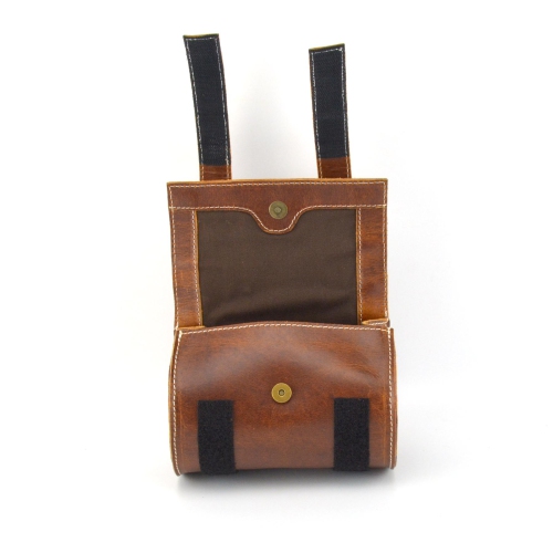 Leather Bicycle Saddle Tool Bag with Velcro