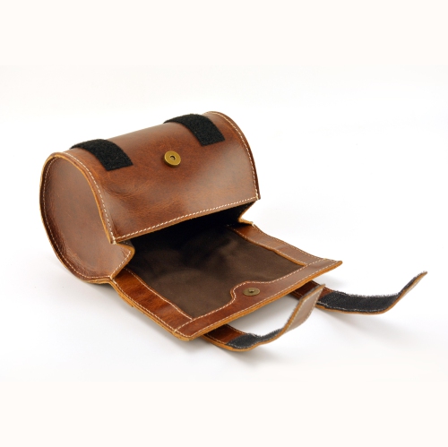Leather Bicycle Saddle Tool Bag with Velcro