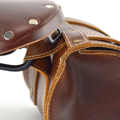 Leather Bicycle Saddle Tool Bag with Velcro