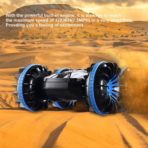 RC Toy Car For 6+ Year Old, Amphibious Stunt Vehicles Boat Beach Truck