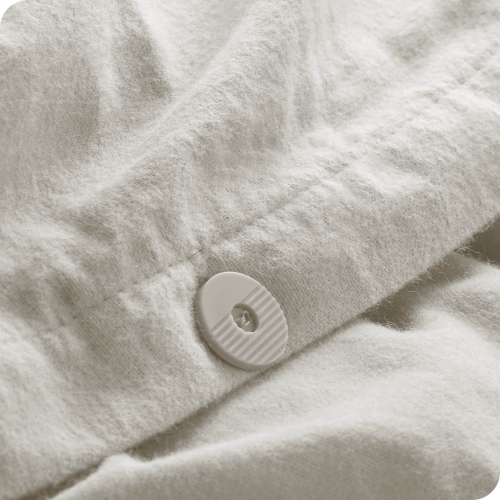 Bare Home Flannel Duvet Cover and Sham Set - 100% Cotton, Velvety Soft Heavyweight, Double Brushed Flannel