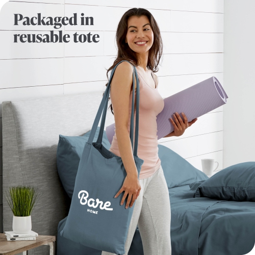 Bare Home Flannel Duvet Cover and Sham Set - 100% Cotton, Velvety Soft Heavyweight, Double Brushed Flannel