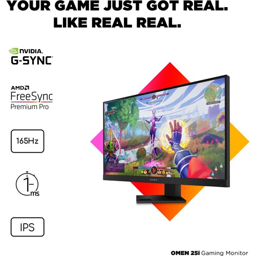 HP INC. 24.5" FHD 165Hz IPS AMD Freesync Premium Pro Gaming Monitor
