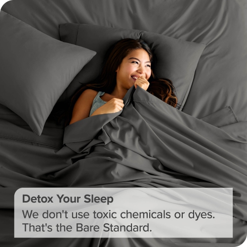 Bare Home Flat Top Sheet Premium 1800 Ultra-Soft Microfiber Collection - Double Brushed, Hypoallergenic, Wrinkle Resistant, Easy Care