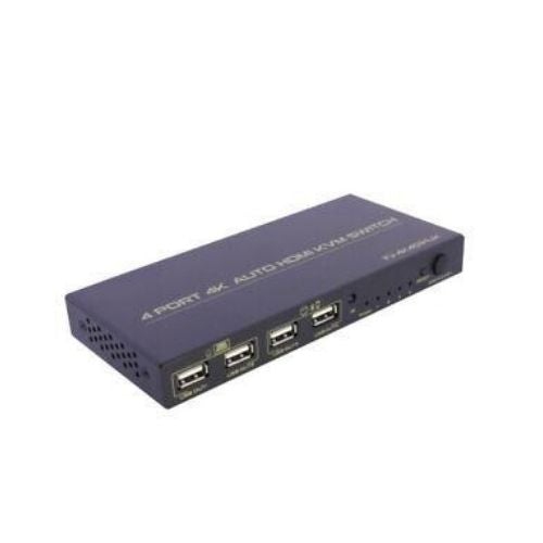 Commutateur KVM HDMI 4 ports USB 2.0 Hotkey automatique avec 4 câbles Télécommande