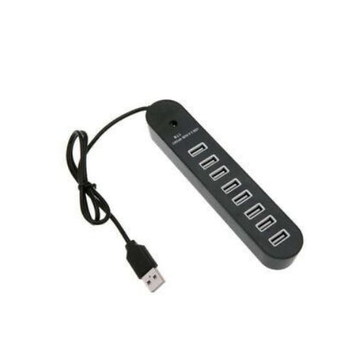 GNS  8 Port USB 2.0 Data Hub High Speed Splitter Extender Built-In USB Cable