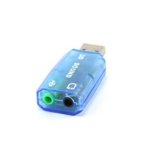 USB AUDIO CARD SOUND ADAPTER MICROPHONE 4 Speaker Mic