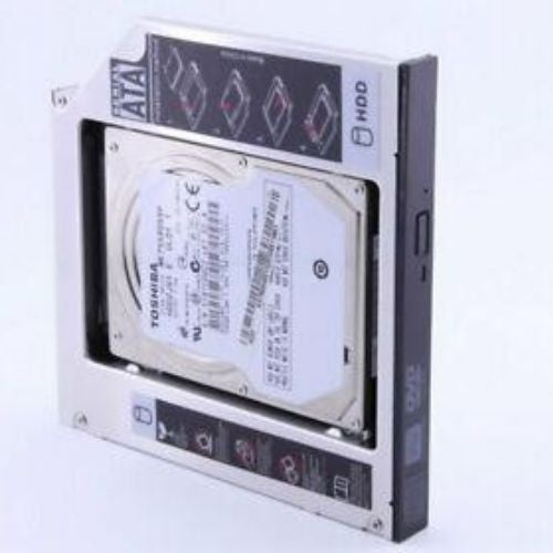 Optical Bay 2nd SATA HDD Hard Drive Caddy CD-ROM For Laptop NoteBook PC