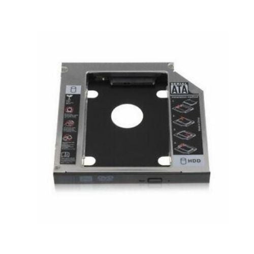 Optical Bay 2nd SATA HDD Hard Drive Caddy CD-ROM For Laptop NoteBook PC