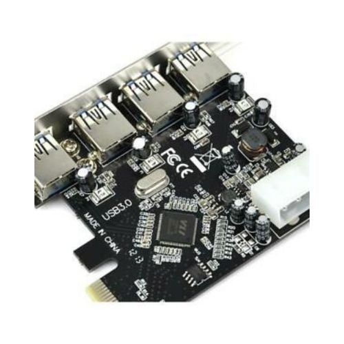 4 Port 5Gbps USB 3.0 PCI-E PCI Express Card Adapter for XP Vista Win 7 8