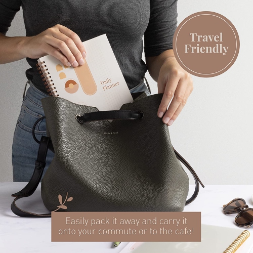 Rileys To Do List Spiral Notebook, Undated Daily Planner - 8 x 6 - Inches, Task Checklist Planner Time Management, Notebook The Perfect Journal And