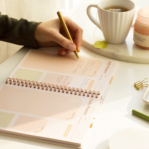 Rileys To Do List Spiral Notebook, Undated Daily Planner - 8 x 6 - Inches, Task Checklist Planner Time Management, Notebook The Perfect Journal And