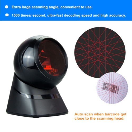 Desktop Laser Barcode Scanner for Supermarket, Retail, Convenience store in omnidirectional