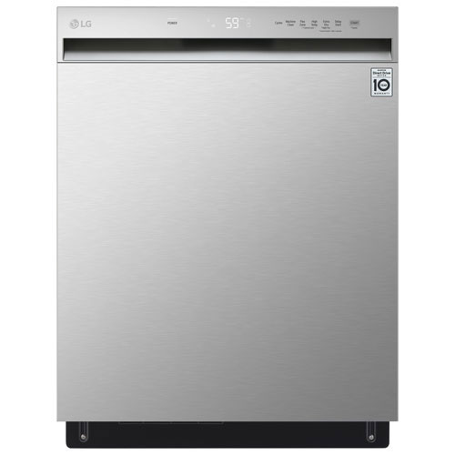 Lave-vaisselle encastrable 24 po 50 dB de LG - Inox - Boîte ouverte - Endommagé