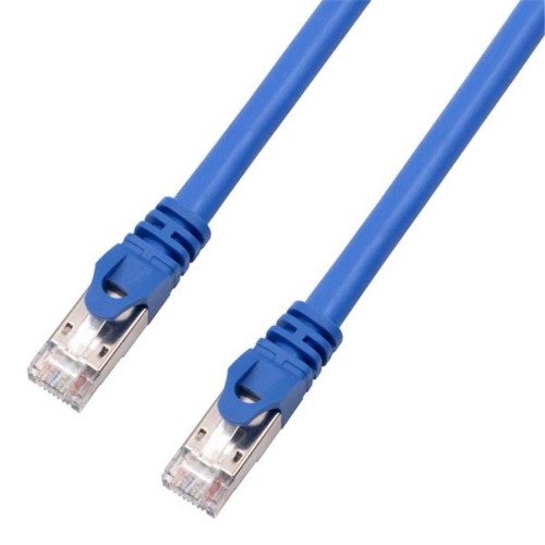 TECHCRAFT  - Ftp Network Cable With Metal Connectors Cat8, Shielded, 1 Feet Length In Blue
