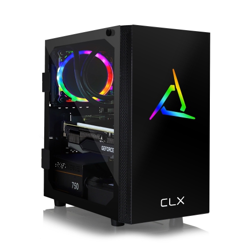 CLX SET VR-Ready Gaming Desktop - Liquid Cooled Intel Core i7 10700KF 3.8GHz 8-Core Processor, 16GB DDR4 RAM, GeForce RTX 3060 Ti 8GB GDDR6 Graphics,