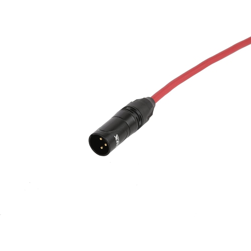 LyxPro - 15 Ft - Red - XLR Male to Right Angle Female Microphone Cable for professional Microphone & Devices