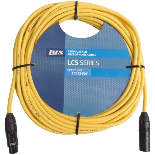 LyxPro 50 Feet XLR Microphone Cable Balanced Male to Female 3 Pin Mic Cord for Powered Speakers Audio Interface Professional Pro Audio Performance