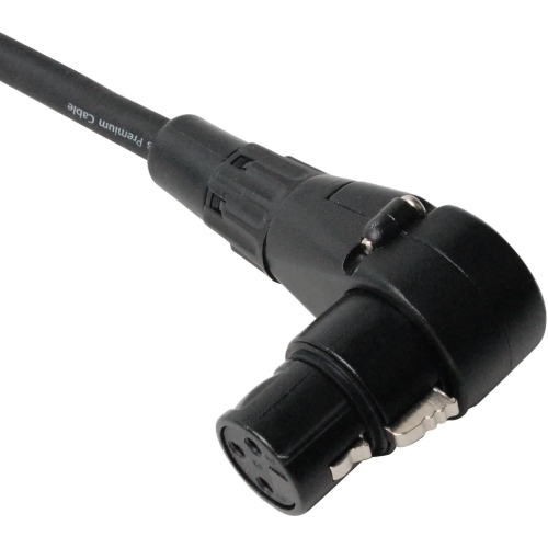 LyxPro - 25 Ft - Blue - XLR Male to Right Angle Female Microphone Cable for professional Microphone & Devices