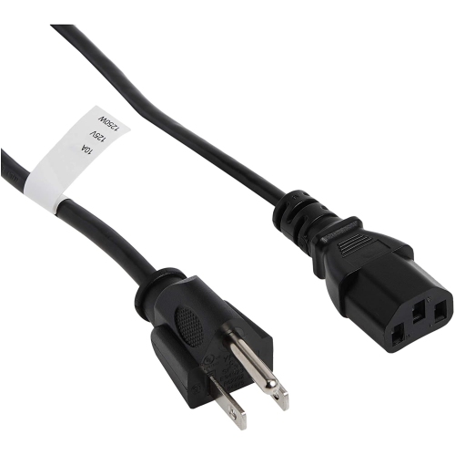 6ft Standard Computer Power Cord - 18 AWG Replacement IBM AC Power Cable