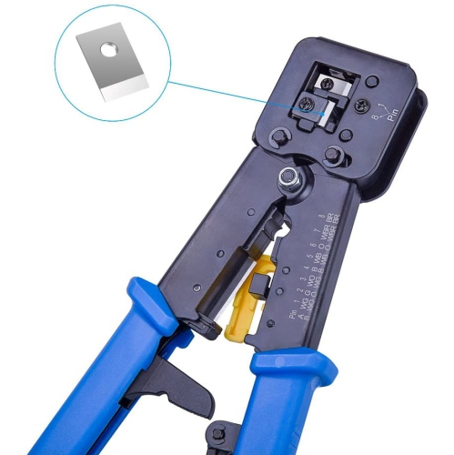 for RJ45 Crimp Tool Ethernet Connector CrimCutter Crimping Wire Cable StripStripping Blades for RJ45