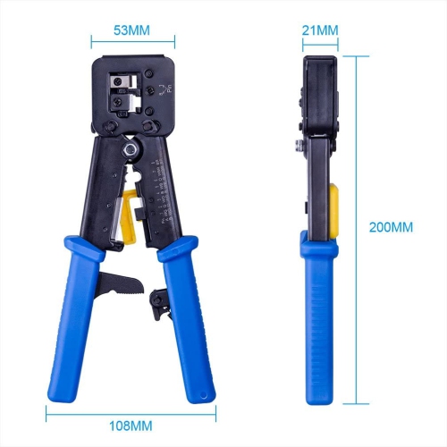 for RJ45 Crimp Tool Ethernet Connector CrimCutter Crimping Wire Cable StripStripping Blades for RJ45