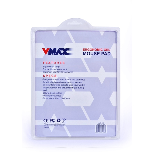 Gel Mouse Pad Made From Nylon Textile VMP-103, Yellow