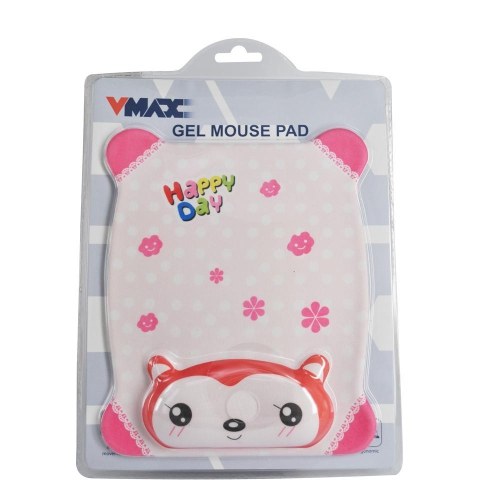 Gel Mouse Pad Made From Nylon Textile VMP-103, Red