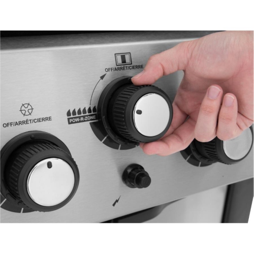 Signet 390 3 Burner + 1 Side Burner + 1 Rear Rotisserie Burner 635 sq. in. 65,000BTU Propane Barbecue