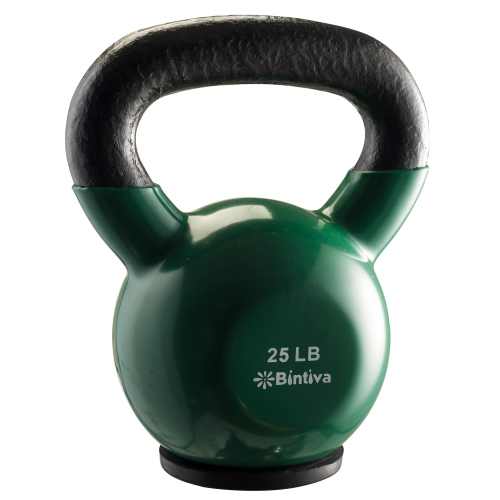 25Lbs Kettlebells - Professional Grade, Vinyl Coated, Cast Iron Weights