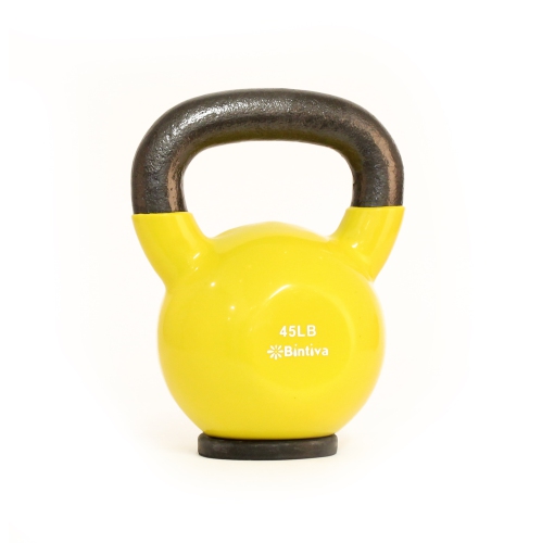 45Lbs Kettlebells - Professional Grade, Vinyl Coated, Cast Iron Weights