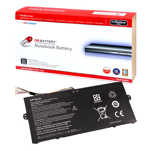 DR. BATTERY AP16L5J KT.00205.008 2ICP4/91/91 Laptop Battery for Acer Switch 3 SW312 Swift 5 SF514 Spin 1 SP111 Swift 5 Pro SF514 TravelMate X5 TMX514