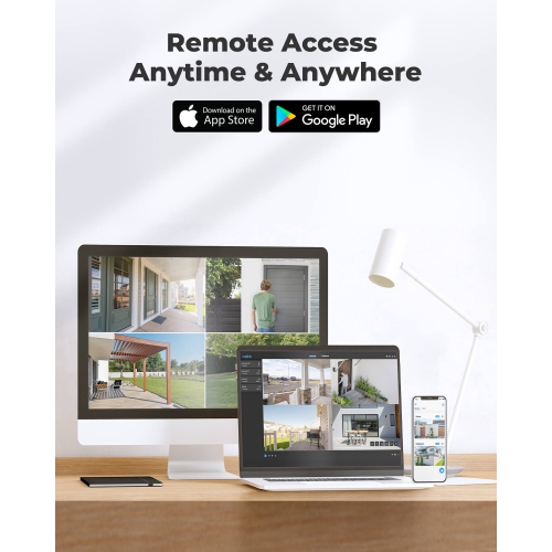 Reolink 5MP Outdoor POE Security Camera, IR Night Vision, Upgraded Smart Human/Vehicle Detection, Audio Record, IP66 Waterproof, Support Google