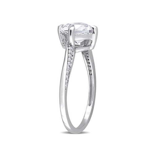 2.00 Carat Lab-Created White Sapphire Ring in 10K White Gold