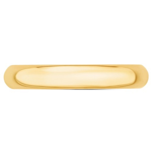 Ladies 14K Yellow Gold Comfort Fit 4mm Wedding Band Ring