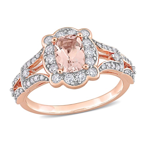 10k rose deals gold morganite ring