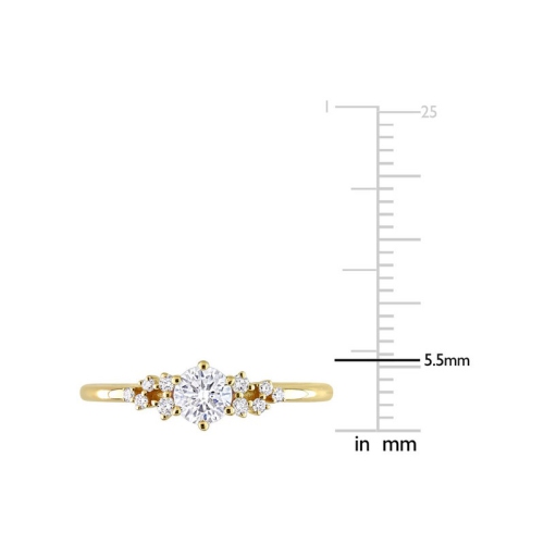1/2 Carat Diamond Ring in 10K Yellow Gold
